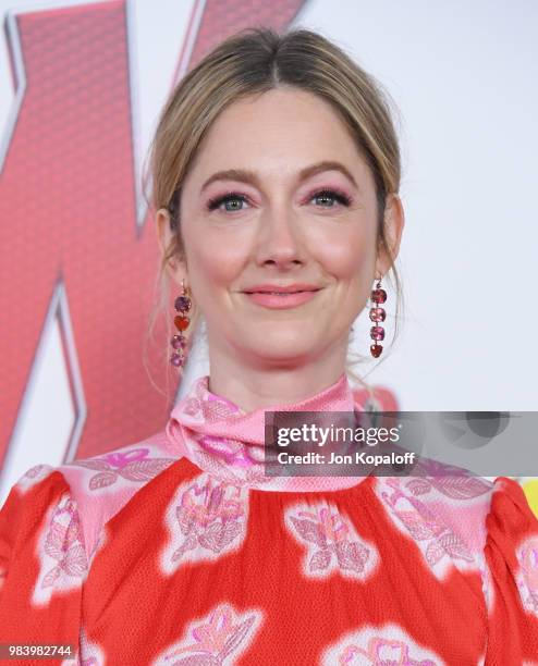 Judy Greer attends the premiere of Disney And Marvel's "Ant-Man And The Wasp" at the El Capitan Theater on June 25, 2018 in Hollywood, California.