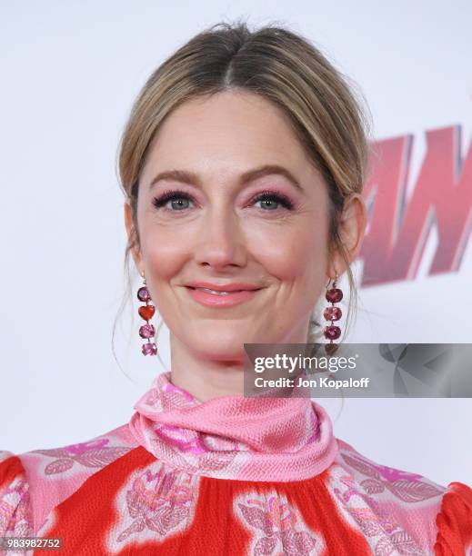 Judy Greer attends the premiere of Disney And Marvel's "Ant-Man And The Wasp" at the El Capitan Theater on June 25, 2018 in Hollywood, California.