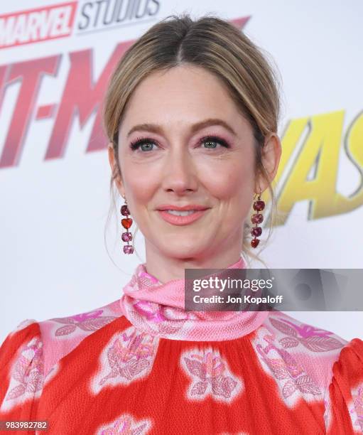 Judy Greer attends the premiere of Disney And Marvel's "Ant-Man And The Wasp" at the El Capitan Theater on June 25, 2018 in Hollywood, California.