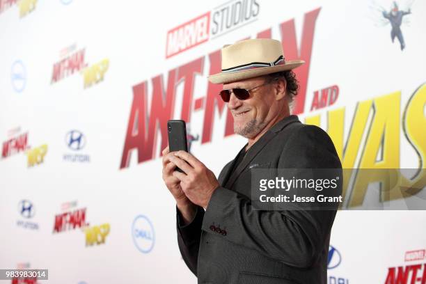 Michael Rooker attends the Los Angeles Global Premiere for Marvel Studios' "Ant-Man And The Wasp" at the El Capitan Theatre on June 25, 2018 in...