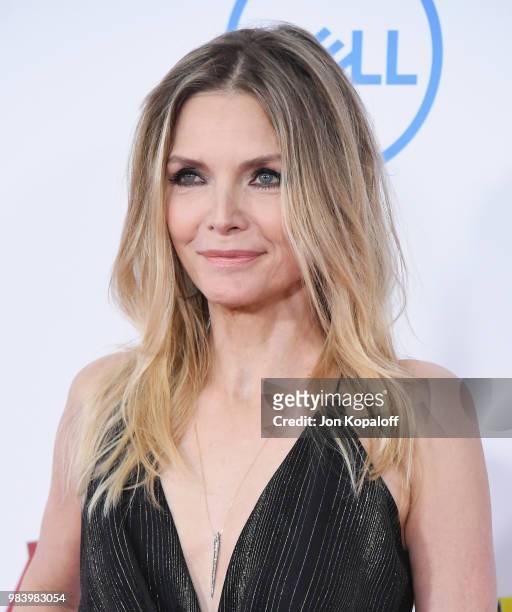Michelle Pfeiffer attends the premiere of Disney And Marvel's "Ant-Man And The Wasp" at the El Capitan Theater on June 25, 2018 in Hollywood,...