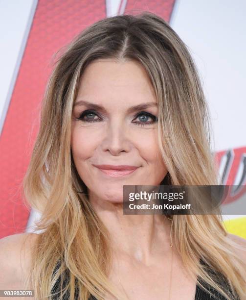 Michelle Pfeiffer attends the premiere of Disney And Marvel's "Ant-Man And The Wasp" at the El Capitan Theater on June 25, 2018 in Hollywood,...
