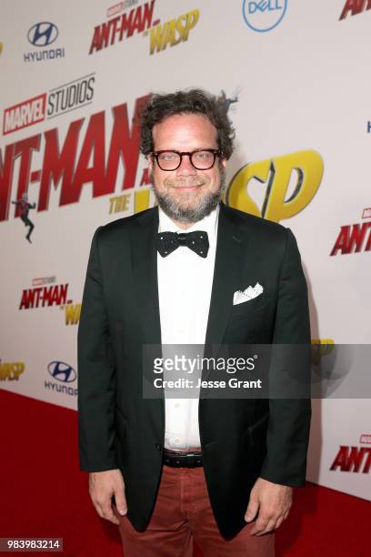 Composer Christophe Beck attends the Los Angeles Global Premiere for Marvel Studios' "Ant-Man And The Wasp" at the El Capitan Theatre on June 25,...