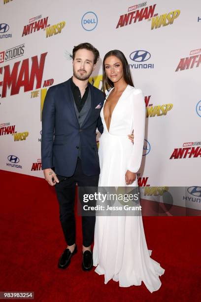 Screenwriter Gabriel Ferrari and guest attend the Los Angeles Global Premiere for Marvel Studios' "Ant-Man And The Wasp" at the El Capitan Theatre on...