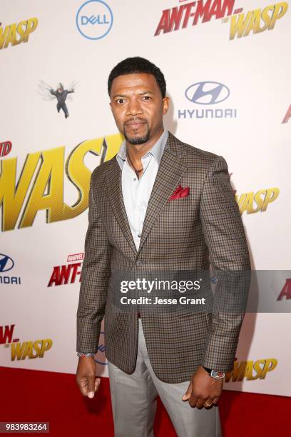 Miles Mussenden attends the Los Angeles Global Premiere for Marvel Studios' "Ant-Man And The Wasp" at the El Capitan Theatre on June 25, 2018 in...