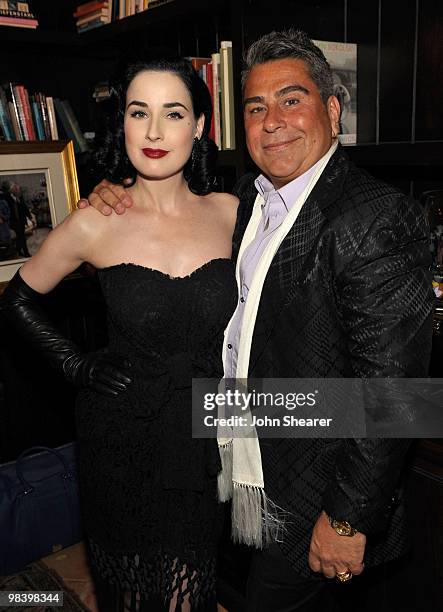 Actress/ Model Dita Von Teese and Flaunt Magazine Founder Luis Barajas attend "MCM Gets Carried Away in LA" held at a private residence on April 9,...