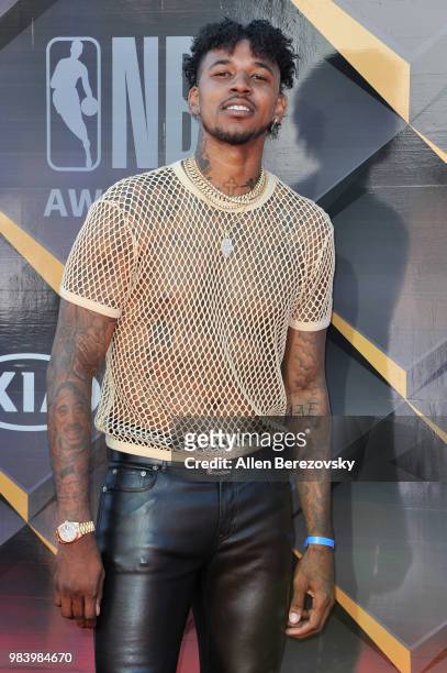 Nick Young attends the 2018 NBA Awards Show at Barker Hangar on June 25, 2018 in Santa Monica, California.