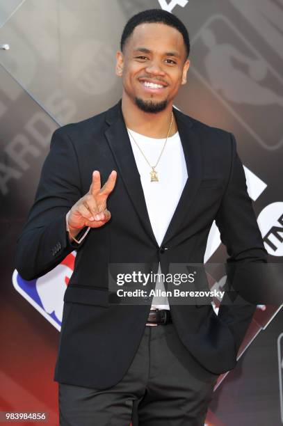 Tristan Wilds attends the 2018 NBA Awards Show at Barker Hangar on June 25, 2018 in Santa Monica, California.