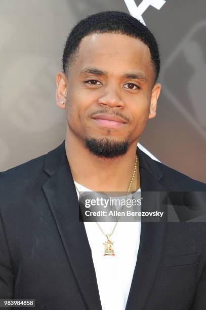 Tristan Wilds attends the 2018 NBA Awards Show at Barker Hangar on June 25, 2018 in Santa Monica, California.