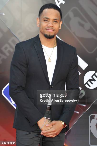 Tristan Wilds attends the 2018 NBA Awards Show at Barker Hangar on June 25, 2018 in Santa Monica, California.