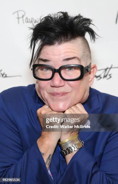 Lea DeLaria attends the opening night performance of the Playwrights Horizons world premiere production of 'Log Cabin' on June 25, 2018 at...