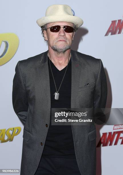 Michael Rooker arrives at the Premiere Of Disney And Marvel's "Ant-Man And The Wasp" on June 25, 2018 in Hollywood, California.