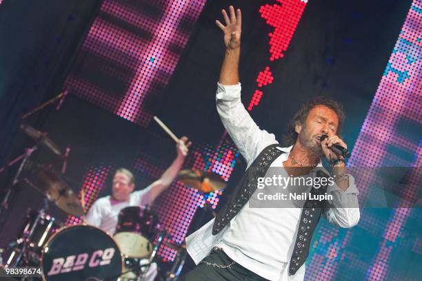 Paul Rodgers of Bad Company performs on stage at Wembley Arena on April 11, 2010 in London, England.