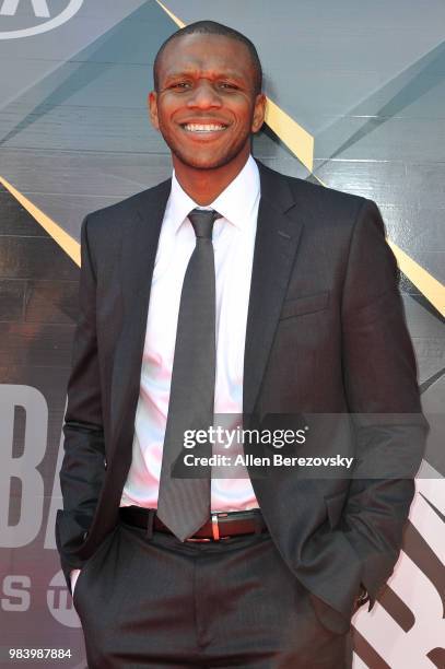 James Jones attends the 2018 NBA Awards Show at Barker Hangar on June 25, 2018 in Santa Monica, California.