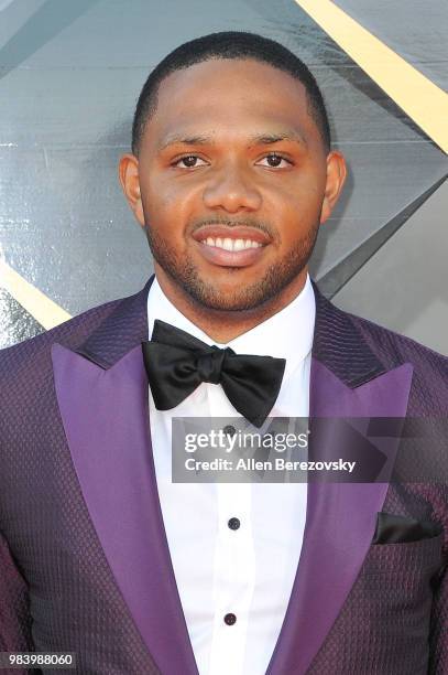 Eric Gordon attends the 2018 NBA Awards Show at Barker Hangar on June 25, 2018 in Santa Monica, California.