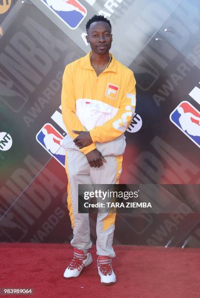 Frenchy attends the 2018 NBA Awards at Barkar Hangar on June 25, 2018 in Santa Monica, California.