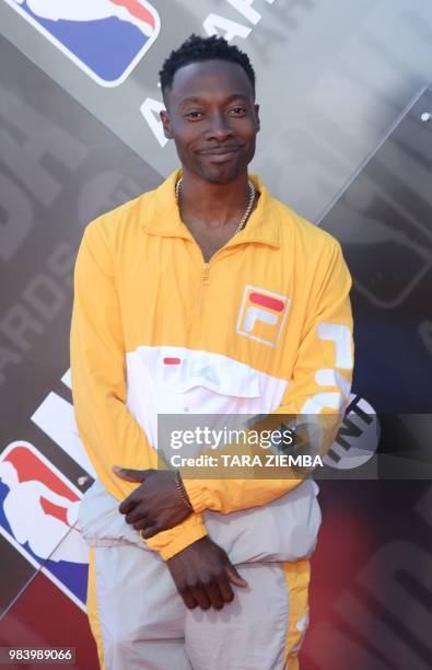 Frenchy attends the 2018 NBA Awards at Barkar Hangar on June 25, 2018 in Santa Monica, California.