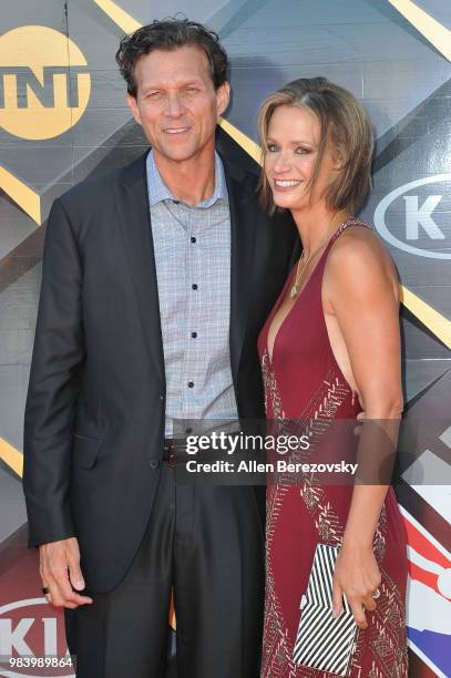 Quin Snyder and Amy Snyder attend the 2018 NBA Awards Show at Barker Hangar on June 25, 2018 in Santa Monica, California.