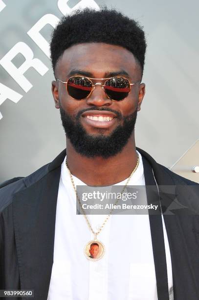 Jaylen Brown attends the 2018 NBA Awards Show at Barker Hangar on June 25, 2018 in Santa Monica, California.