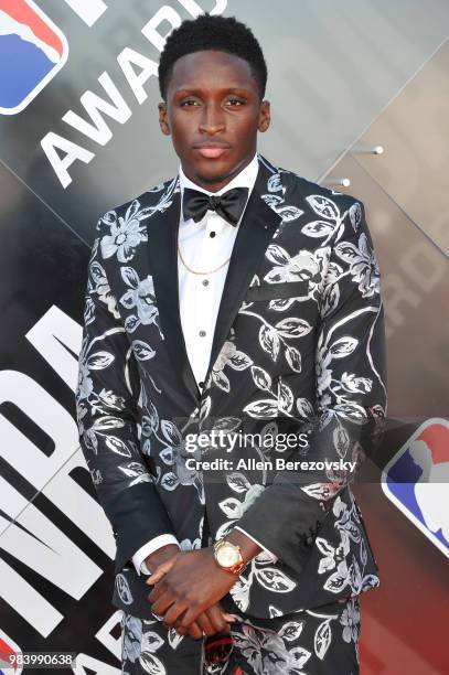 Victor Oladipo attends the 2018 NBA Awards Show at Barker Hangar on June 25, 2018 in Santa Monica, California.