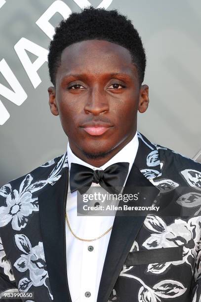 Victor Oladipo attends the 2018 NBA Awards Show at Barker Hangar on June 25, 2018 in Santa Monica, California.