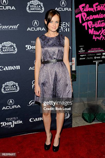 Actress Alexis Bledel attends the Gen Art Film Festival screening of "Teenage Paparazzo" at the School of Visual Arts Theater on April 10, 2010 in...