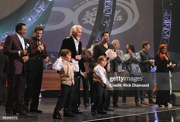 Recording Artists Billy Smokey Robinson, Chris Isaak, Kenny Rogers, The Oak Ridge Boys, Kevin Griffin and Wynonna Judd Perform at Kenny Rogers: The...