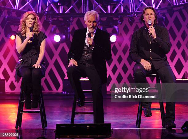 Recording Artists Alison Krauss, Honoree Kenny Rogers and Billy Dean Perform at Kenny Rogers: The First 50 Years show at the MGM Grand at Foxwoods on...