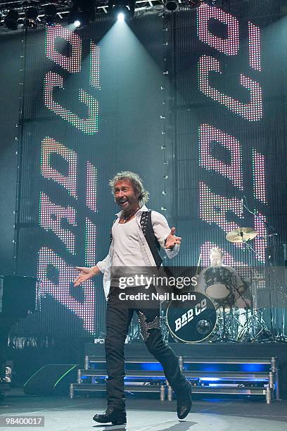 Paul Rodgers of Bad Company performs on stage at Wembley Arena on April 11, 2010 in London, England.