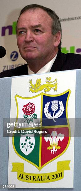 Graham Henry, the Lions Coach at the official announcement of the Lions squad to tour Australia, at the Crowne Plaza Hotel, Heathrow Airport, London....