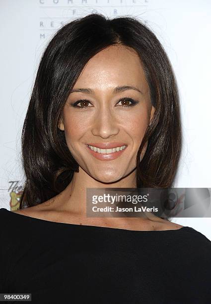 Actress Maggie Q attends the Art Of Compassion PCRM 25th anniversary gala at The Lot on April 10, 2010 in West Hollywood, California.