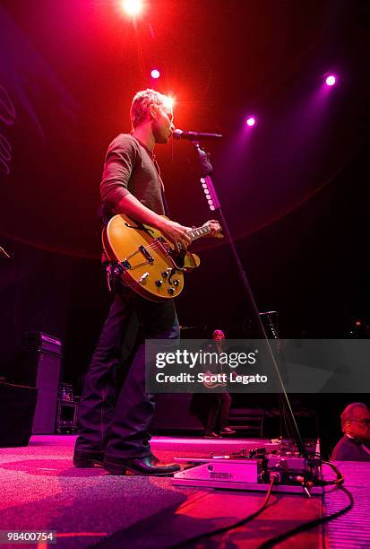 Jason Wade of Lifehouse performs at Joe Louis Arena on April 10, 2010 in Detroit, Michigan.