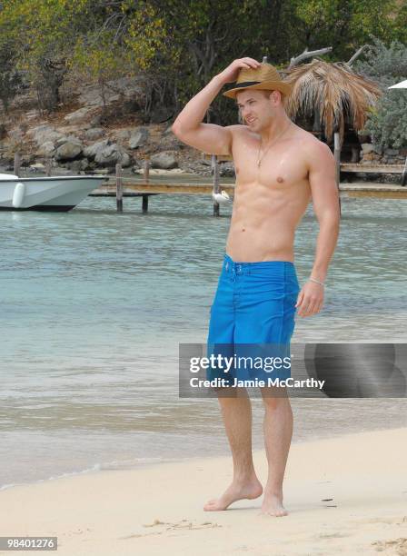 Kellan Lutz visits the Westin Dawn Beach Hotel in St. Maarten at Tantra Nightclub and Sanctuary on April 10, 2010 in Netherlands Antilles.