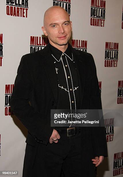 Michael Cerveris attends the opening of "Million Dollar Quartet" at Nederlander Theatre on April 11, 2010 in New York City.