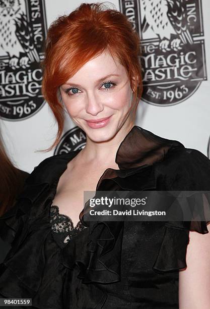 Actress Christina Hendricks attends the 42nd Annual Academy of Magical Arts Awards at Avalon Hollywood on April 11, 2010 in Hollywood, California.