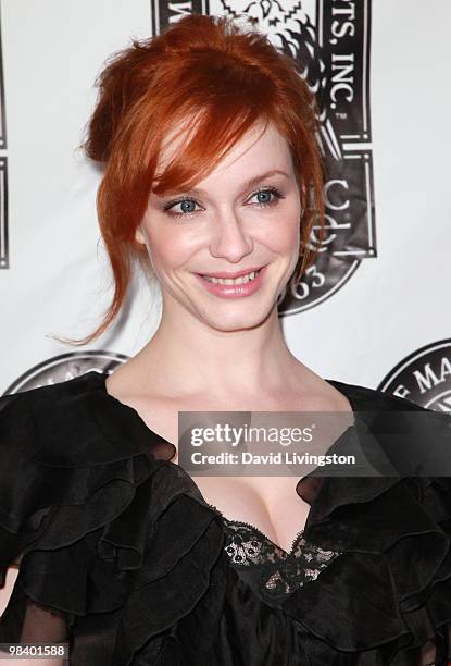 Actress Christina Hendricks attends the 42nd Annual Academy of Magical Arts Awards at Avalon Hollywood on April 11, 2010 in Hollywood, California.