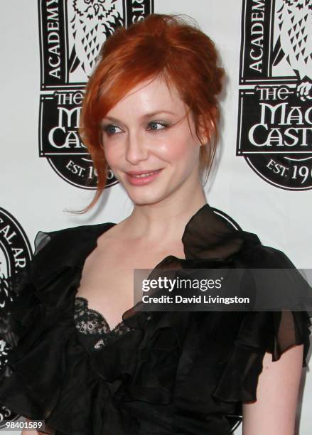 Actress Christina Hendricks attends the 42nd Annual Academy of Magical Arts Awards at Avalon Hollywood on April 11, 2010 in Hollywood, California.