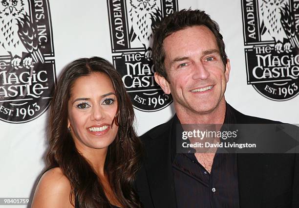 Actress Sheetal Sheth and TV host Jeff Probst attend the 42nd Annual Academy of Magical Arts Awards at Avalon Hollywood on April 11, 2010 in...