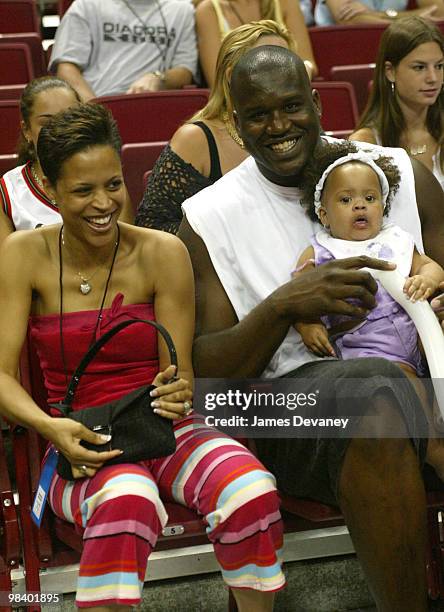 Shaunie, Shaquille O'Neal and daughter Amirah