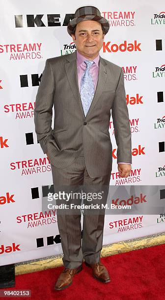 Actor Kevin Pollak attends the second annual Streamy Awards at the Orpheum Theater on April 11, 2010 in Los Angeles, California.