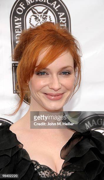 Actress Christina Hendricks attends the 42nd Annual Academy Of Magical Arts Awards at the Avalon on April 11, 2010 in Hollywood, California.
