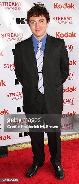 Actor Daryl Sabara attends the second annual Streamy Awards at the Orpheum Theater on April 11, 2010 in Los Angeles, California.