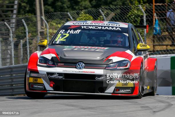 Rob Huff from Great Britain in Volkswagen Golf GTI TCR of Sebastien Loeb Racing during the Race 1 of FIA WTCR 2018 World Touring Car Cup Race of...