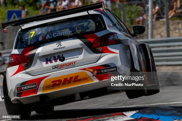 Aurelien Comte from Italy in PEUGEOT 308TCR of DG Sport Competition during the Race 1 of FIA WTCR 2018 World Touring Car Cup Race of Portugal, Vila...