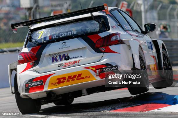 Aurelien Comte from Italy in PEUGEOT 308TCR of DG Sport Competition during the Race 1 of FIA WTCR 2018 World Touring Car Cup Race of Portugal, Vila...