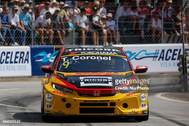 Tom Coronel from Netherlands in Honda Civic Type R TCR of Boutsen Ginion Racing during the Race 2 of FIA WTCR 2018 World Touring Car Cup Race of...