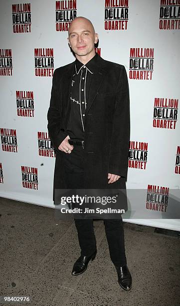 Actor Michael Cerveris attends the opening of "Million Dollar Quartet" at Nederlander Theatre on April 11, 2010 in New York City.