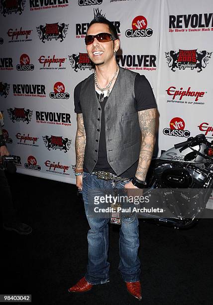 Radio DJ Jose Mangin arrives at the 2nd annual Revolver Golden Gods Awards at Club Nokia on April 8, 2010 in Los Angeles, California.