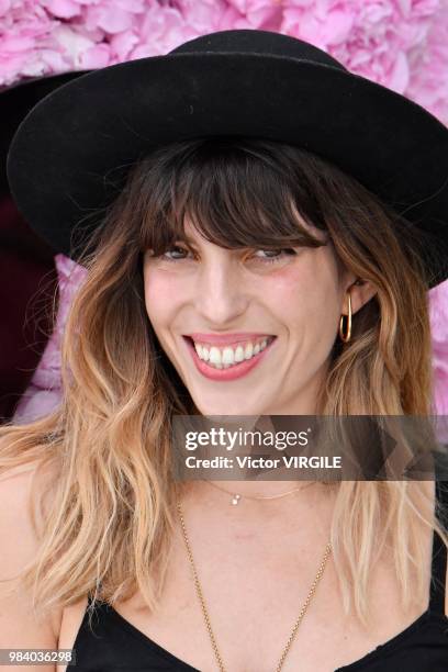 Lou Doillon during the Dior Homme Menswear Spring/Summer 2019 fashion show as part of Paris Fashion Week on June 23, 2018 in Paris, France.