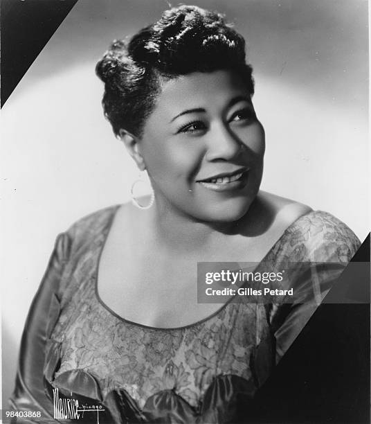 Ella Fitzgerald poses for a portrait in 1950 in the United States.